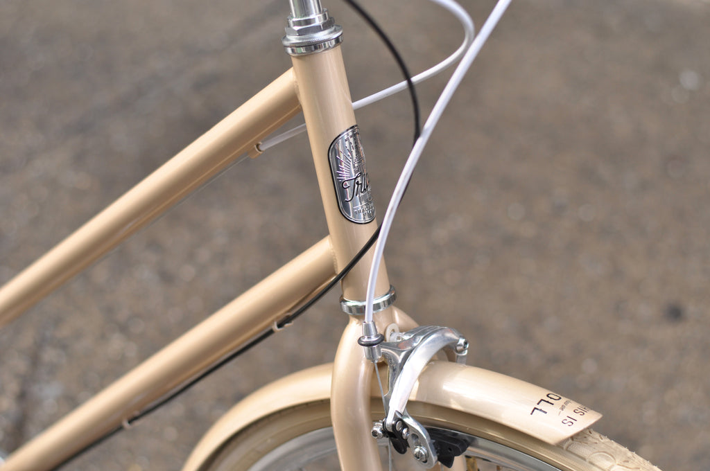 Tribe Bicycle Co City Series Omafiets Cruiser Bike Champagne Dutch Bike Champagne